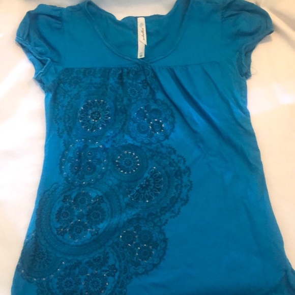 Blue y2k tee - Picture 1 of 3